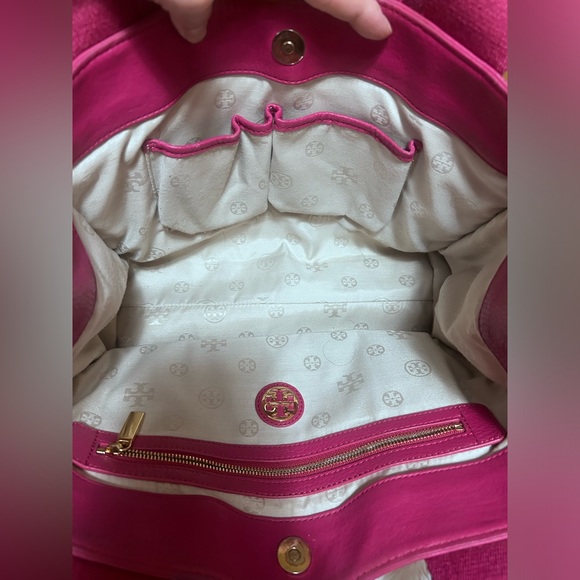 VINTAGE Tory Burch Magenta Tote - Picture 4 of 4